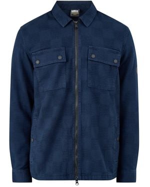 Barbour Blackstreak Jacquard Overshirt - Blue