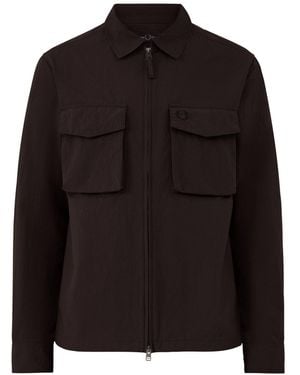 Fred Perry Ripstop Pocket Overshirt - Black