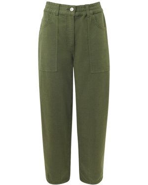 Whistles Women's Tessa Casual Trouser - Green