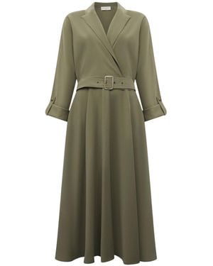 James Lakeland Suit Midi Dress - Green