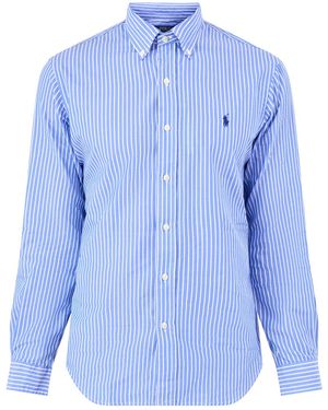 Polo Ralph Lauren Custom Fit Stripe Shirt - Blue