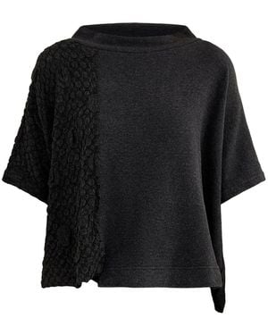Mama B. Textured Knit Jumper Charcoal - Black