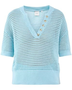 Varley Callie Knit Top - Blue