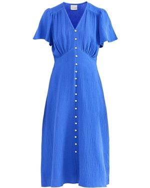 Aspiga Tessa Cheesecloth Dress - Blue