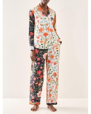 Desmond & Dempsey Persephone Long Set - Multicolour