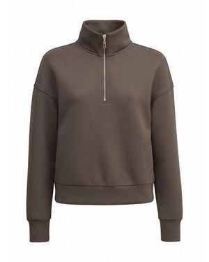 Forever New Hattie Zip Front Lounge Jumper - Brown