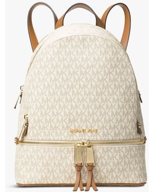 Michael Kors Rhea Medium Backpack - Natural