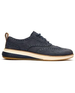 Cole Haan Original Grand Energy Weave Wingtip Shoes - Blue