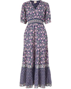 Aspiga Short Sleeve Biliie Dress - Purple