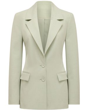 Forever New Veda Nipped Waist Blazer - White