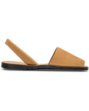 Sole Macaw Nubuck Menorcan Sandals - Metallic