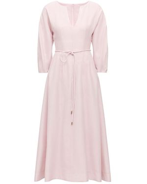 Forever New Scarlett Cocoon Sleeves Midi Dress - Pink