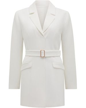 Forever New Christine Blazer Mini Dress - White
