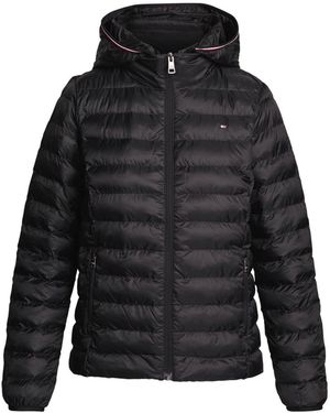 Tommy Hilfiger Down-Filled Hooded Zip-Thru Jacket - Black