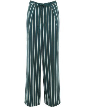 Whistles Alex Stripe Trouser - Green