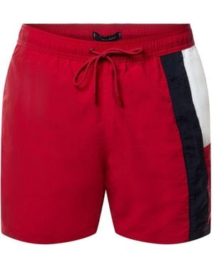 Tommy Hilfiger Sf Medium Drawstring Swim Bottoms - Red