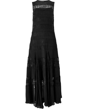 Marella Gessy Lace Insert Maxi Dress - Black