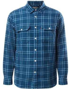 Levi's Men's Jackson Worker Check Shirt - Blue