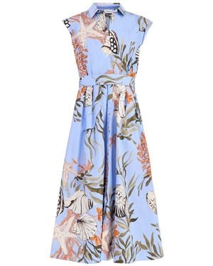Marella Padana Midi Dress - Blue