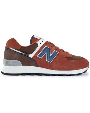 New Balance 574 Suede Trainers - White