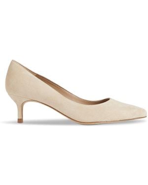 LK Bennett Audrey Suede Courts - White