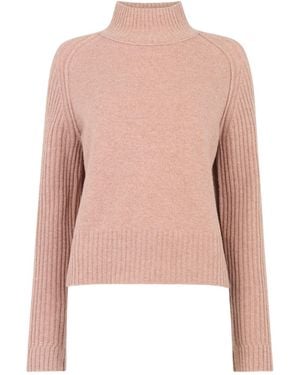 Whistles Funnel Neck Knit - Pink