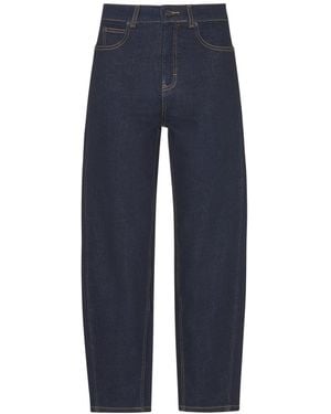 Whistles Women's Stretch Barrel Leg Jean - Blue