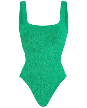 Hunza G Square Neck Swimsuit - Green