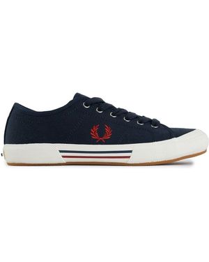 Fred Perry B2332 Canvas Trainers - Blue