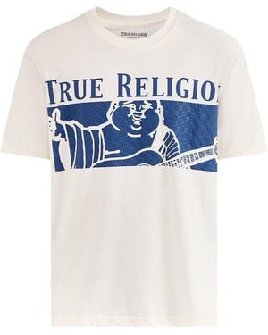 TRUE RELIGION Chequered Buddha T-Shirt - Blue