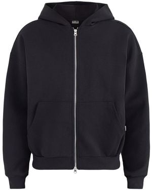 Only & Sons Goyle Boxy Blend Zip-Through Hoodie - Blue