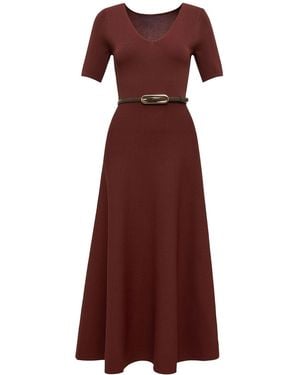 Forever New Celia Short Sleeve Midi Dress - Purple
