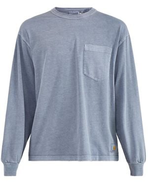 Carhartt Torion Long Sleeve Pocket T-Shirt - Blue