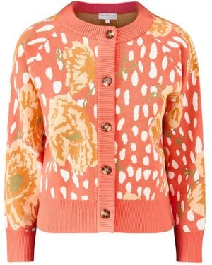 Never Fully Dressed Coral Poppy Cardigan - Orange