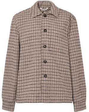 SELECTED Blend Undyed Overshirt Multi, Wool - Blue
