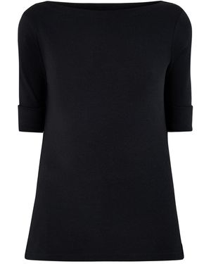 Ralph Lauren Judy Elbow Sleeve Knit - Black