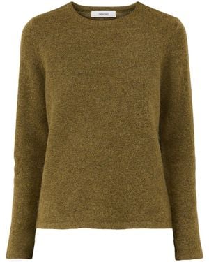 SELECTED Lulu Alpaca Blend Crew Neck Jumper - Green