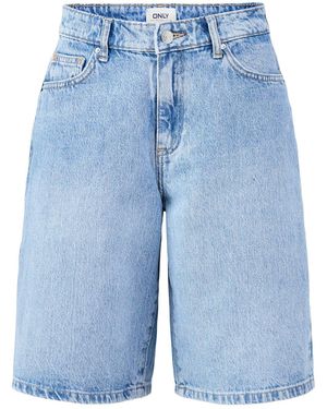 ONLY Sonny High Waisted Shorts - Blue