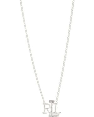 Ralph Lauren Women's Sterling Logo Pendant - White