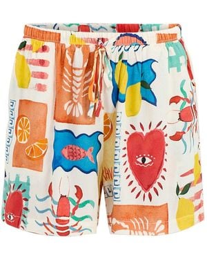 Pieces Klarisa Shorts - White
