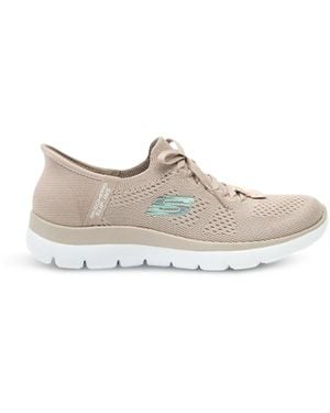 Skechers Summits New Daily Trainers Taupe - White