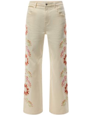 Never Fully Dressed Scallop Jeans - Natural