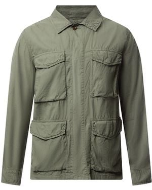 Hartford Army Poplin Jared Woven Jacket - Green