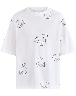 TRUE RELIGION Oversized Graphic T-Shirt - White
