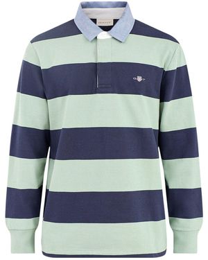 GANT Chambray Stripe Heavy Rugger - Blue