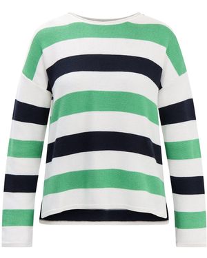 Barbour Marine Stripe Knitted Jumper - Green