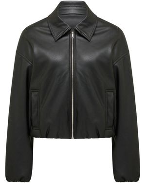 Forever New Mattie Cropped Bomber Jacket - Black