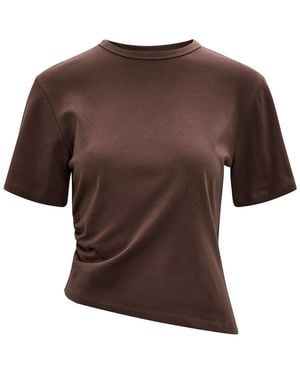 Forever New Saskia Boxy T-Shirt - Brown