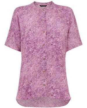 Whistles Women's Diagonal Snake Maisie Top - Pink