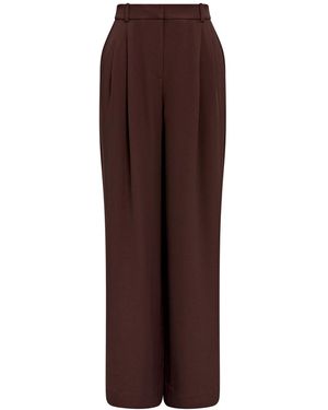 Forever New Dani Straight Leg Tailored Trousers - Brown